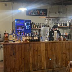 Fuego y Leña - The well stocked bar.