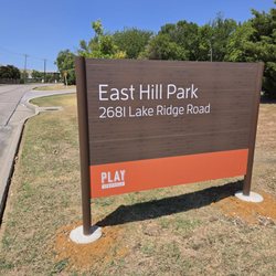 East Hill Park - New roadside signage