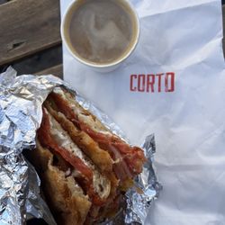 Corto - A bit spicy but the sandwich was delicious