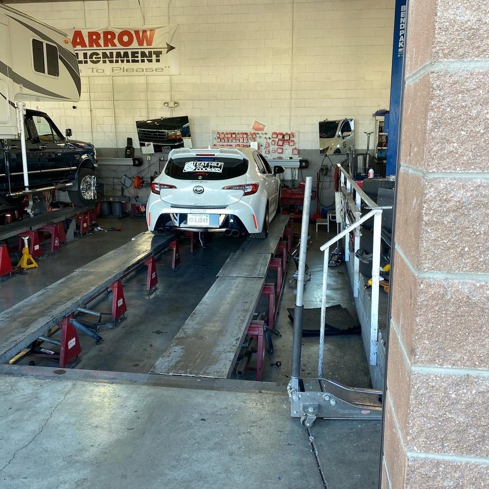 A Arrow Alignment - My car being aligned - Auto Repair Near Me - Las Vegas, Nevada A Arrow Alignment - My car being aligned - Auto Repair Near Me - Las Vegas, Nevada