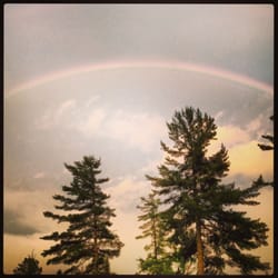 YMCA Camp Du Nord - rainbow on a hot summer night  :)