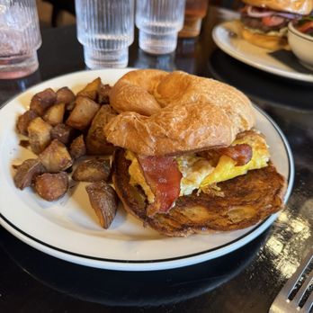 Shoe’s Cup and Cork - The Bodega- Bacon, Egg and Cheese on a Croissant - New American Near Me - Leesburg, Virginia Shoe’s Cup and Cork - The Bodega- Bacon, Egg and Cheese on a Croissant - New American Near Me - Leesburg, Virginia