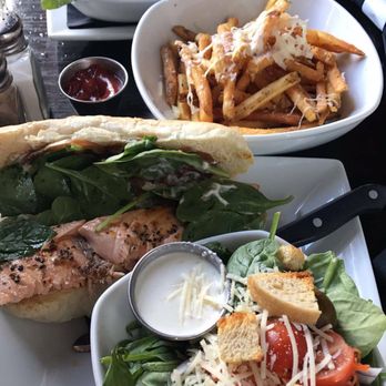 Cascadia Public House - Salmon sandwich is sooo good. Fries were superb. - Gastropubs Near Me - Spokane, Washington Cascadia Public House - Salmon sandwich is sooo good. Fries were superb. - Gastropubs Near Me - Spokane, Washington