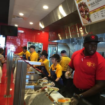 The Halal Guys - Assembly line - Halal Near Me - Costa Mesa, California The Halal Guys - Assembly line - Halal Near Me - Costa Mesa, California