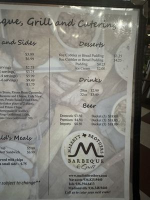 Menu photo 5 Mallett Brothers Barbeque Madisonville, TX Menu photo 5 Mallett Brothers Barbeque Madisonville, TX