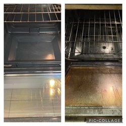 Married To The Mop - Before and after of oven cleaning