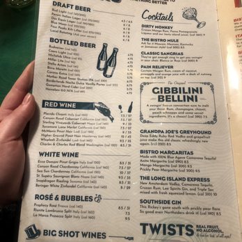 Oregano's - Drink Menu - Pizza Near Me - Tucson, Arizona