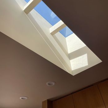 Lee & Company Construction - Existing 4x6 rafters kept intact inside light shaft for new skylight. - General Contractors Near Me - Arcadia, California Lee & Company Construction - Existing 4x6 rafters kept intact inside light shaft for new skylight. - General Contractors Near Me - Arcadia, California