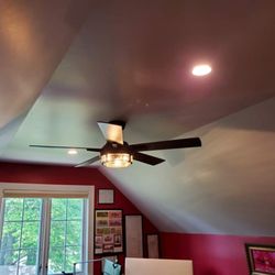 KP Electric and Design - Recessed lights and a ceiling fan.