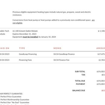 Perfect Star Heating, Cooling, & Electrical - The proof that there is a financial fees with the loan that they did not disclose. - Heating & Air Conditioning/HVAC Near Me - Concord, California Perfect Star Heating, Cooling, & Electrical - The proof that there is a financial fees with the loan that they did not disclose. - Heating & Air Conditioning/HVAC Near Me - Concord, California