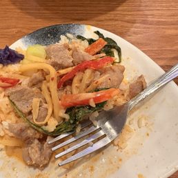Red curry with pork