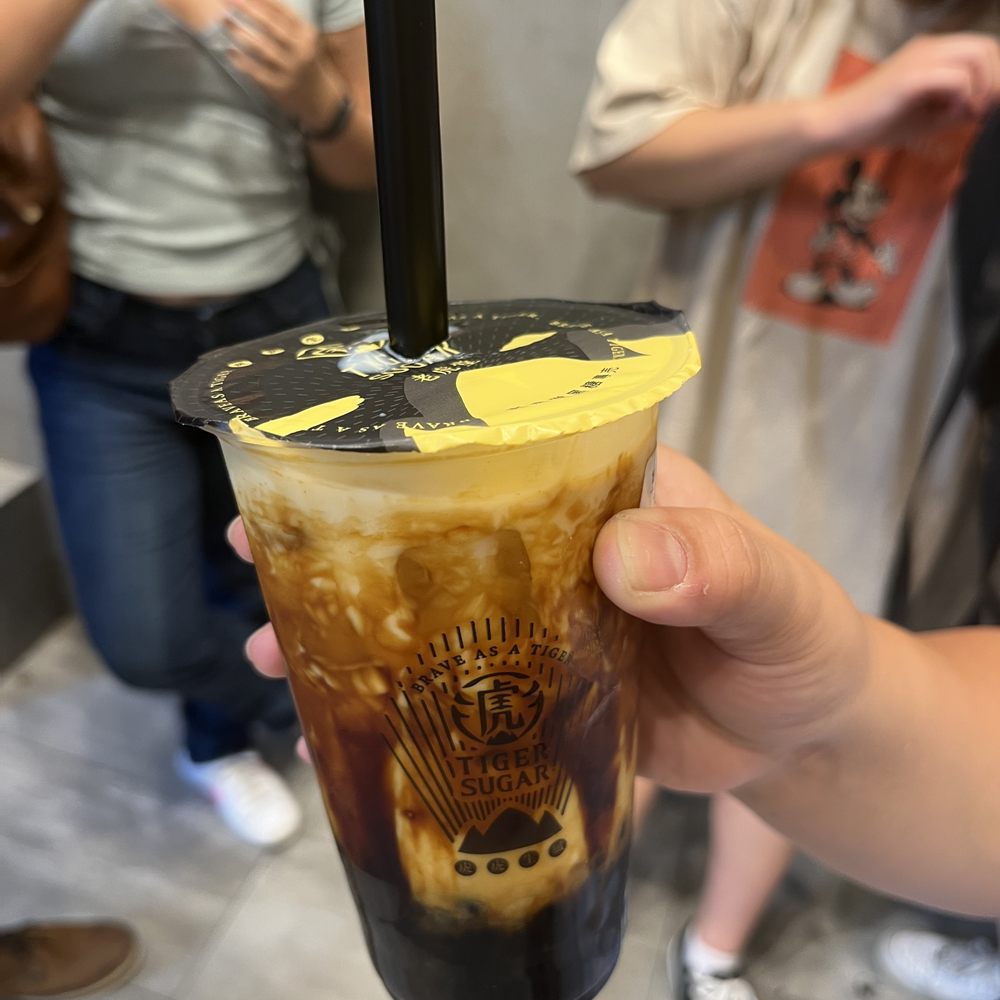 Tiger Sugar - #1 with soy milk and no cream mousse - Bubble Tea Near Me - New York, New York Tiger Sugar - #1 with soy milk and no cream mousse - Bubble Tea Near Me - New York, New York
