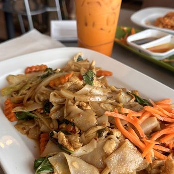 Arharn Thai - Drunken noodles and Thai tea. - Thai Near Me - Colorado Springs, Colorado