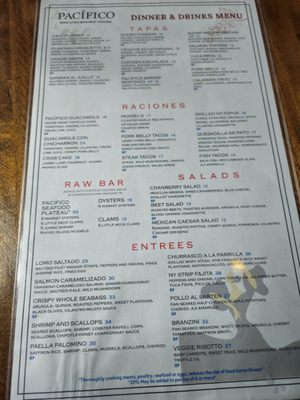 Menu photo 1 Pacífico New Haven, CT Menu photo 1 Pacífico New Haven, CT