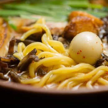 Ramen Dojo - ramen with garlic pork broth (medium spicy) - Ramen Near Me - San Mateo, California