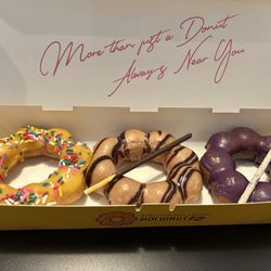Mochinut - Mango, mocha chocolate, Ube donut