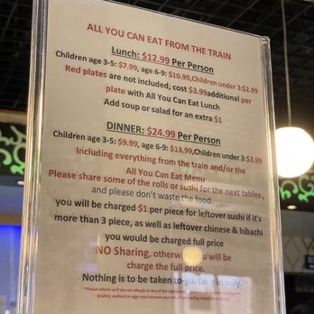 Sushi Train - Menu - Sushi Bars Near Me - Nashville, Tennessee