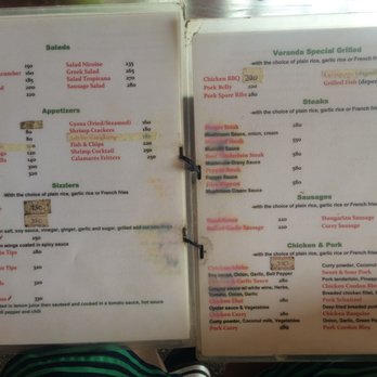 Veranda Restaurant and Bar - Menu - Bars Near Me - Moalboal, CEB