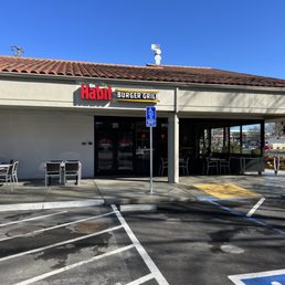 Exterior outside entrance of Habit Burger & Grill - Located in the back corner of parking lot. - Mountain View, California Exterior outside entrance of Habit Burger & Grill - Located in the back corner of parking lot. - Mountain View, California
