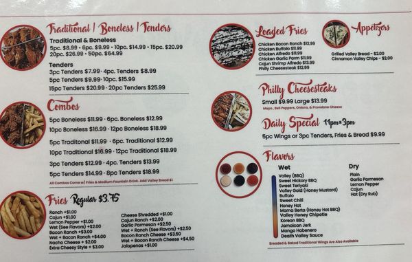 Menu photo 2 Valley Wings Denham Springs, LA Menu photo 2 Valley Wings Denham Springs, LA