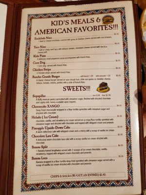 Menu photo 1 Rancho Grande Jacksonville, TX