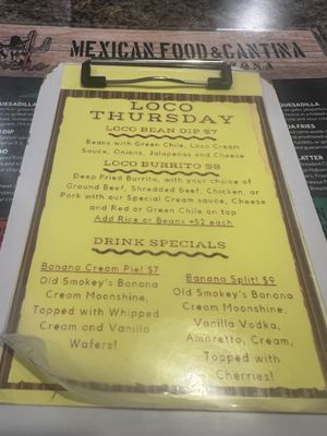 Menu photo 1 El Rancho Restaurant Payson, AZ