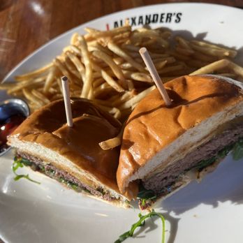 J. Alexander's - Steak burger and extra crispy fries - New American Near Me - San Antonio, Texas