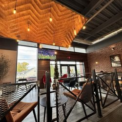 Burger & Bowl - Lounge Area with Football