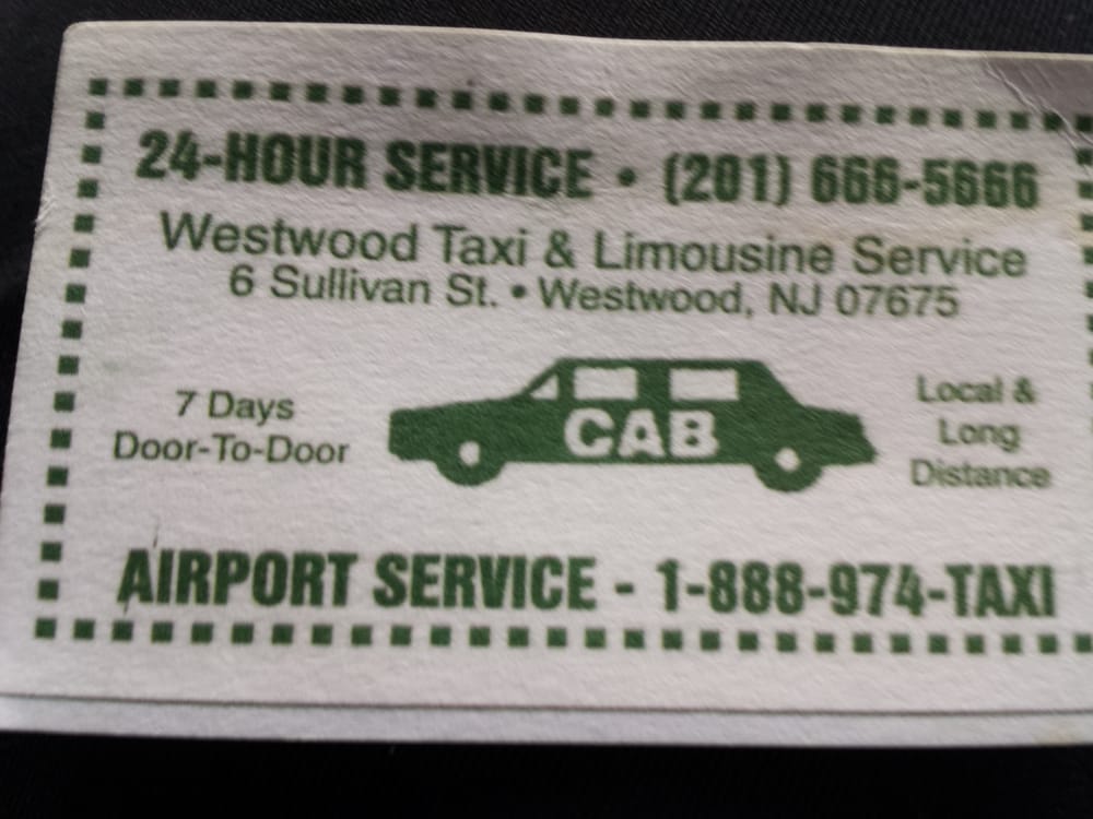 WESTWOOD TAXI & LIMOUSINE SERVICE Updated August 2024 6 Sullivan St, Westwood, New Jersey