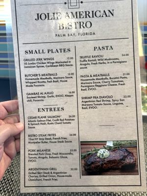 Menu photo 4 Jolie American Bistro Palm Bay, FL