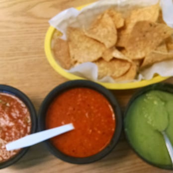 Taqueria Ranchito - Chips and Salsa. The right two are nice and spicy. The one on the far left was mild. - Mexican Near Me - Westmont, Illinois Taqueria Ranchito - Chips and Salsa. The right two are nice and spicy. The one on the far left was mild. - Mexican Near Me - Westmont, Illinois