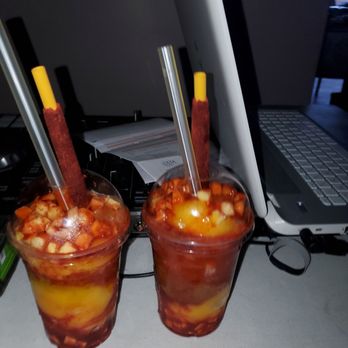 Garcias Fruit - Chamango one with Pina, mango, limno and mango. Second one mango , chamoy, Tamarindo and mango. - Ice Cream & Frozen Yogurt Near Me - South El Monte, California Garcias Fruit - Chamango one with Pina, mango, limno and mango. Second one mango , chamoy, Tamarindo and mango. - Ice Cream & Frozen Yogurt Near Me - South El Monte, California