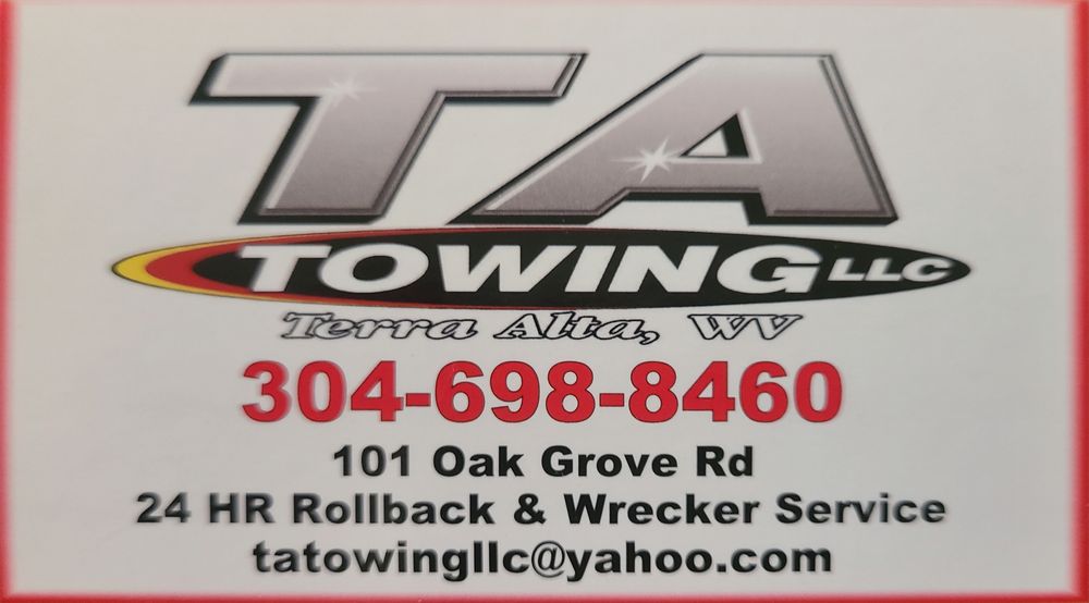 TA TOWING Updated September 2024 101 Oak Grove Rd, Terra Alta, West