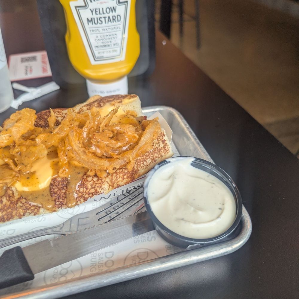Dog Haus Biergarten - Garlic aioli was - Hot Dogs Near Me - Nashville, Tennessee
