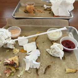 MOOYAH Burgers, Fries & Shakes - Demolished food