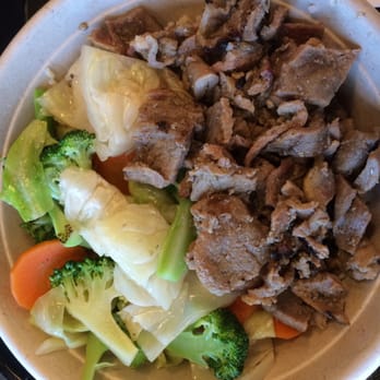Vn Grill - Pork with wok tossed veggies and Lime soy. - Vietnamese Near Me - San Jose, California