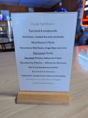 Menu photo 1 Beach Club Seaside Seaside, OR Menu photo 1 Beach Club Seaside Seaside, OR