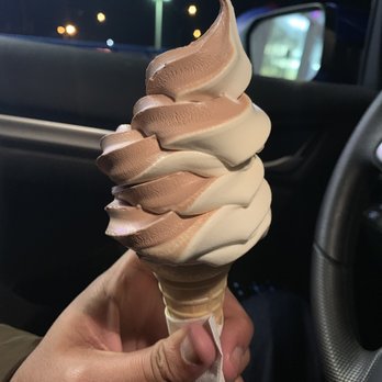 Shirl's Drive In - Half chocolate/half vanilla cone for 2.69 - Ice Cream & Frozen Yogurt Near Me - Waukegan, Illinois Shirl's Drive In - Half chocolate/half vanilla cone for 2.69 - Ice Cream & Frozen Yogurt Near Me - Waukegan, Illinois