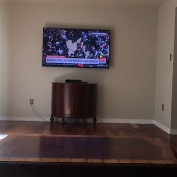 Kairos Audio Video - This was my tv he mounted. All wires fed through the wall. - TV Mounting Near Me Kairos Audio Video - This was my tv he mounted. All wires fed through the wall. - TV Mounting Near Me