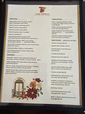 Menu photo 5 Casa Iberica Jacksonville, FL