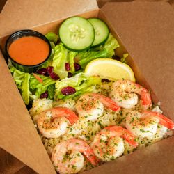 Coco Shrimp - Watauga - Lemon Herb Shrimp plate
