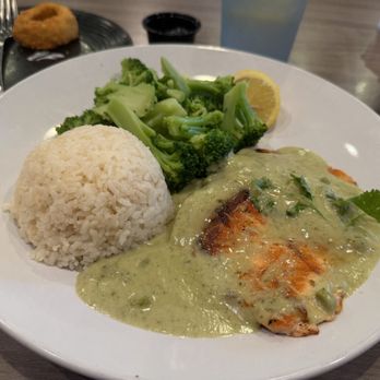 Ocean House Fish Grill - Salmon with Green Curry - Seafood Near Me - San Dimas, California Ocean House Fish Grill - Salmon with Green Curry - Seafood Near Me - San Dimas, California