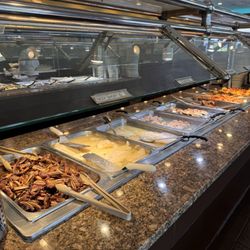Sunrise Buffet - Plenty of meat selections consisting of fried chicken, kalbi ribs, steamed fish among others