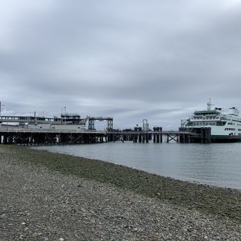 Anacortes Ferry Terminal - There is beach access where you can go and explore (including under the loading docks). - Ferries Near Me - Anacortes, Washington