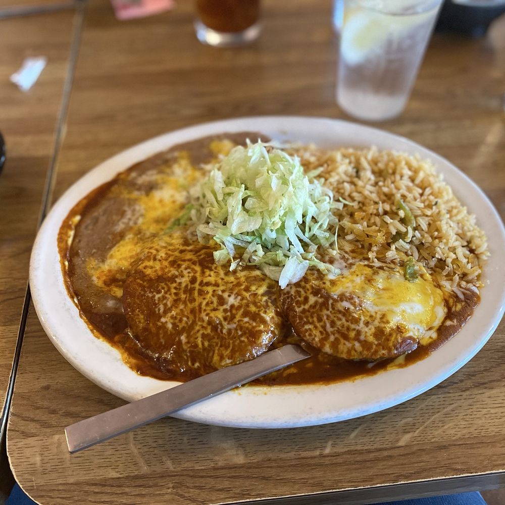 Flat enchilada plate