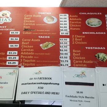 Maria's Taco Shop - Mexican Near Me - Pahrump, Nevada