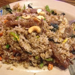 Basil fried rice with beef is pretty tasty.