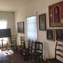 Taylor's Creek Antiques & Collectibles - Loom, artwork and chairs