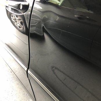 Pristine Dent Repair - Mercedes with dent from car in parking lot - Mobile Dent Repair Near Me - Salinas, California