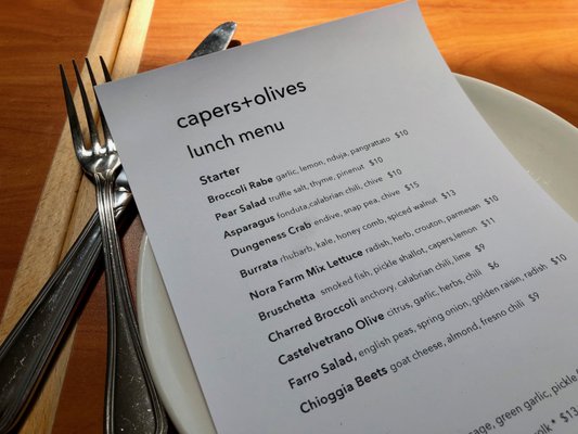 Menu photo 8 Capers + Olives Everett, WA